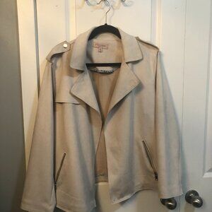 Philosophy Faux Leather Suede Moto Jacket